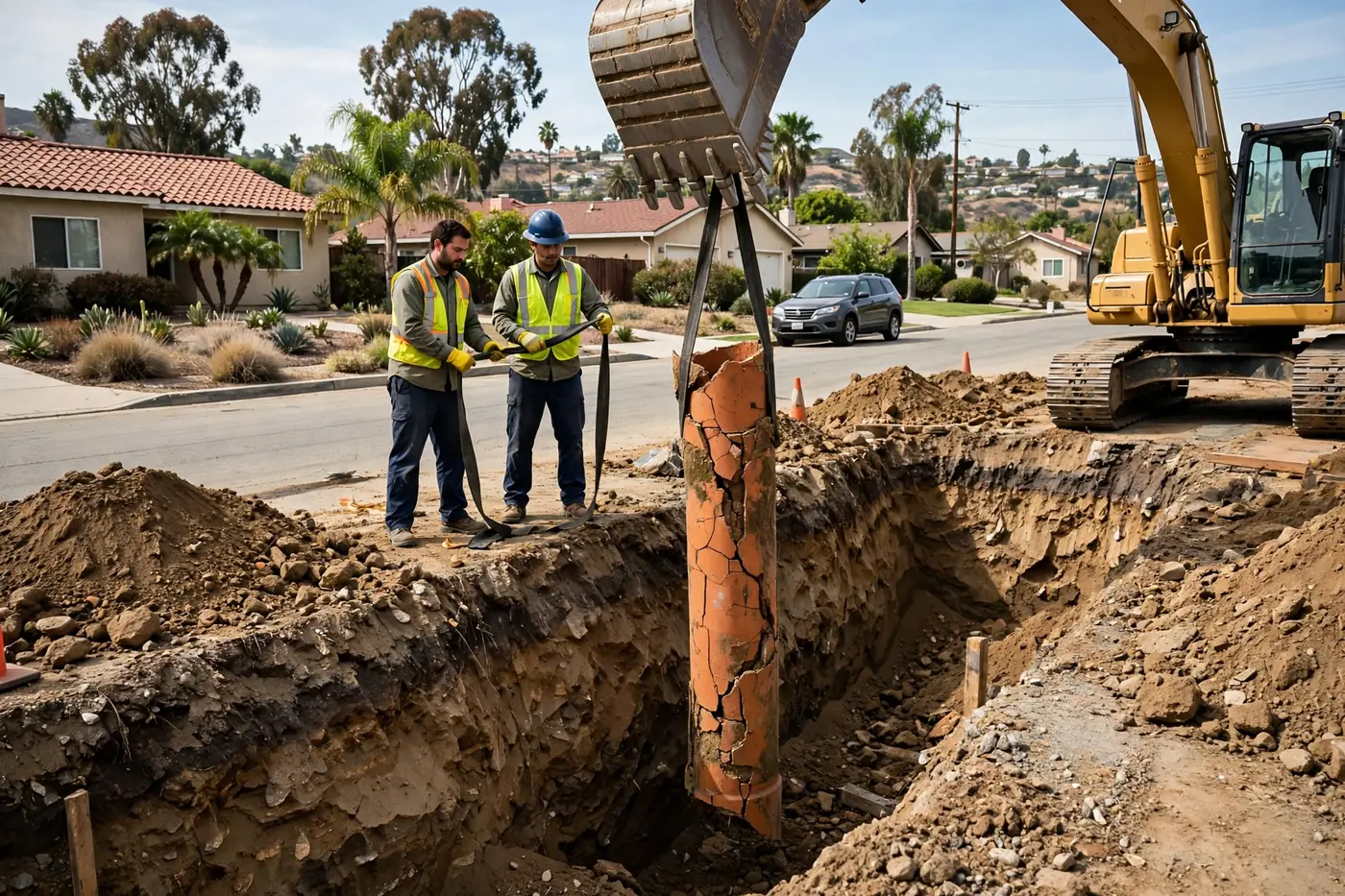 Old Pipe Removed